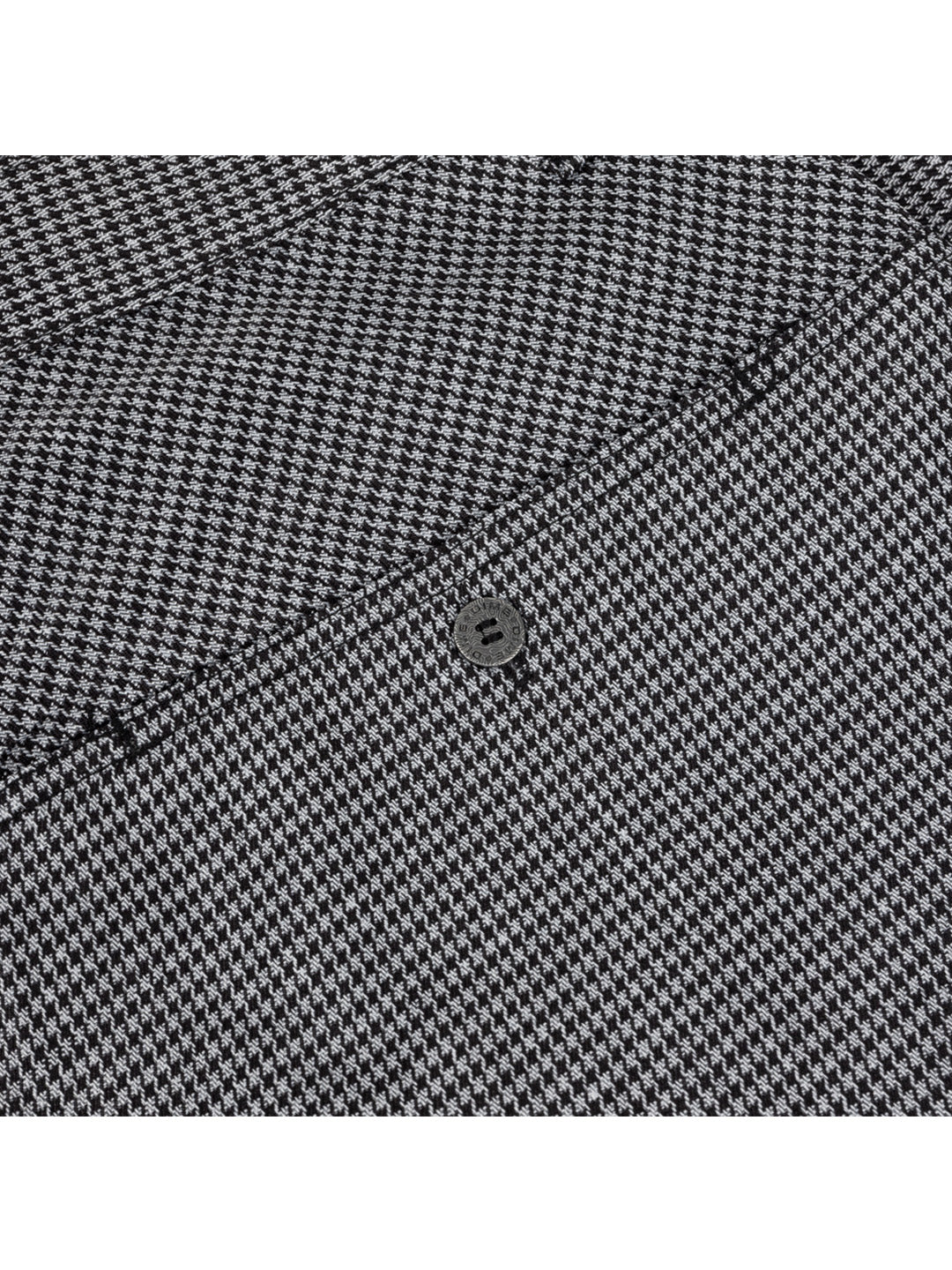 Baggy Houndstooth Shorts Grey