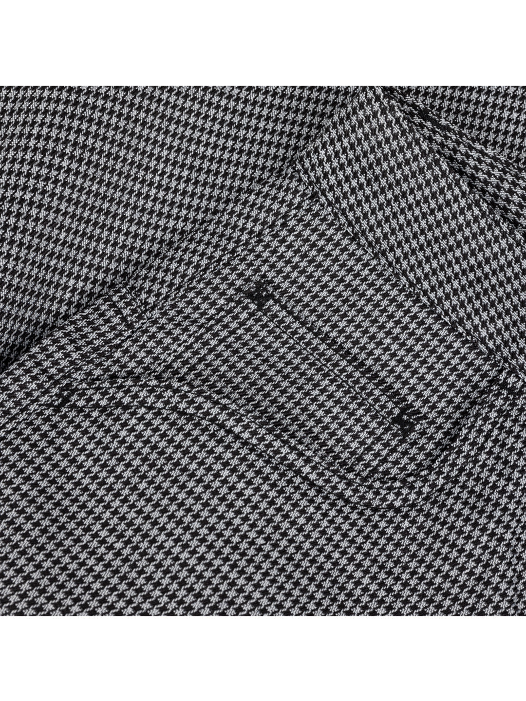 Baggy Houndstooth Shorts Grey