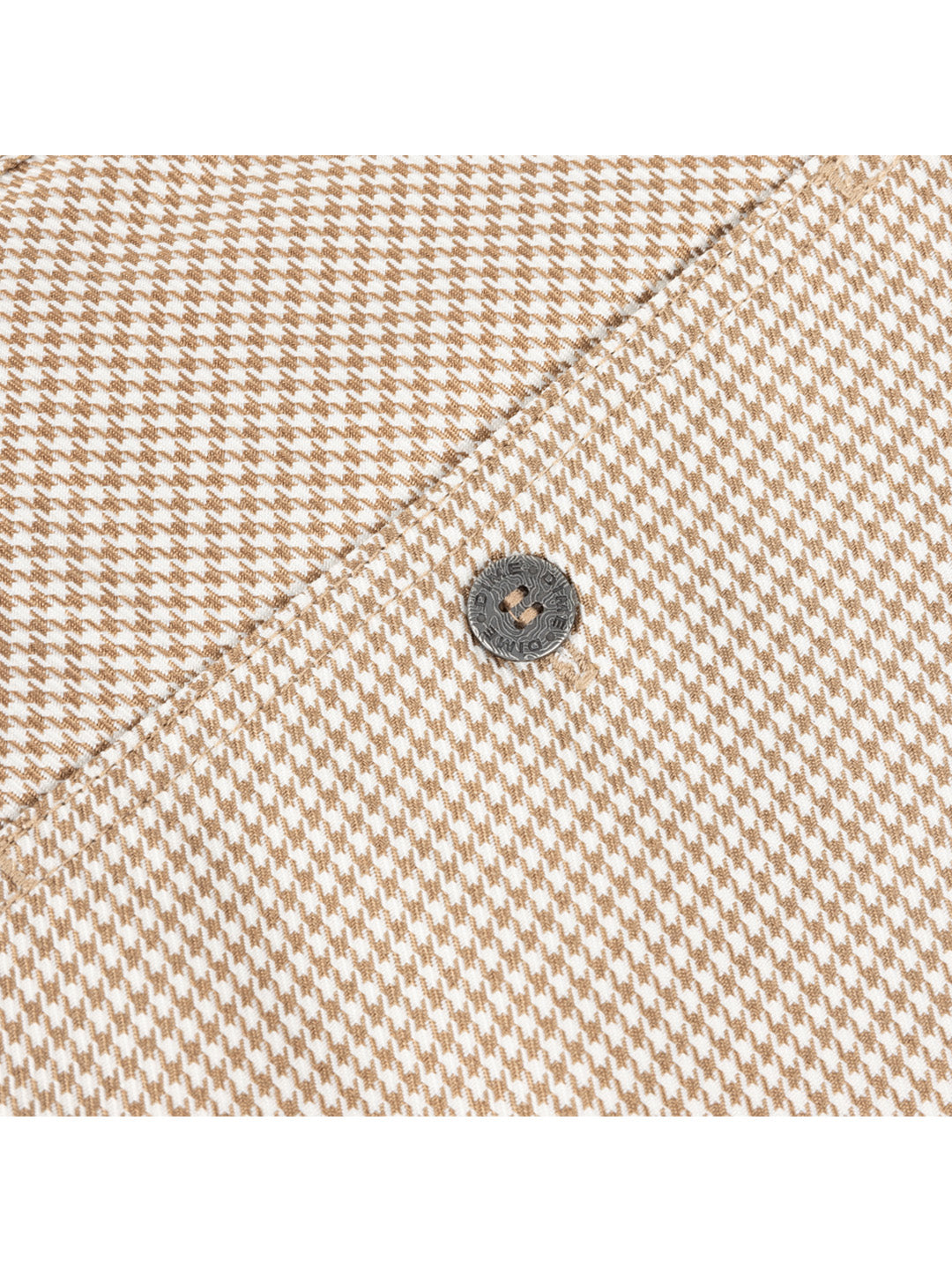 Baggy Houndstooth Shorts Cream