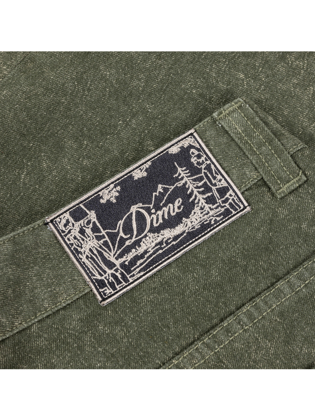 Classic Denim Shorts Green