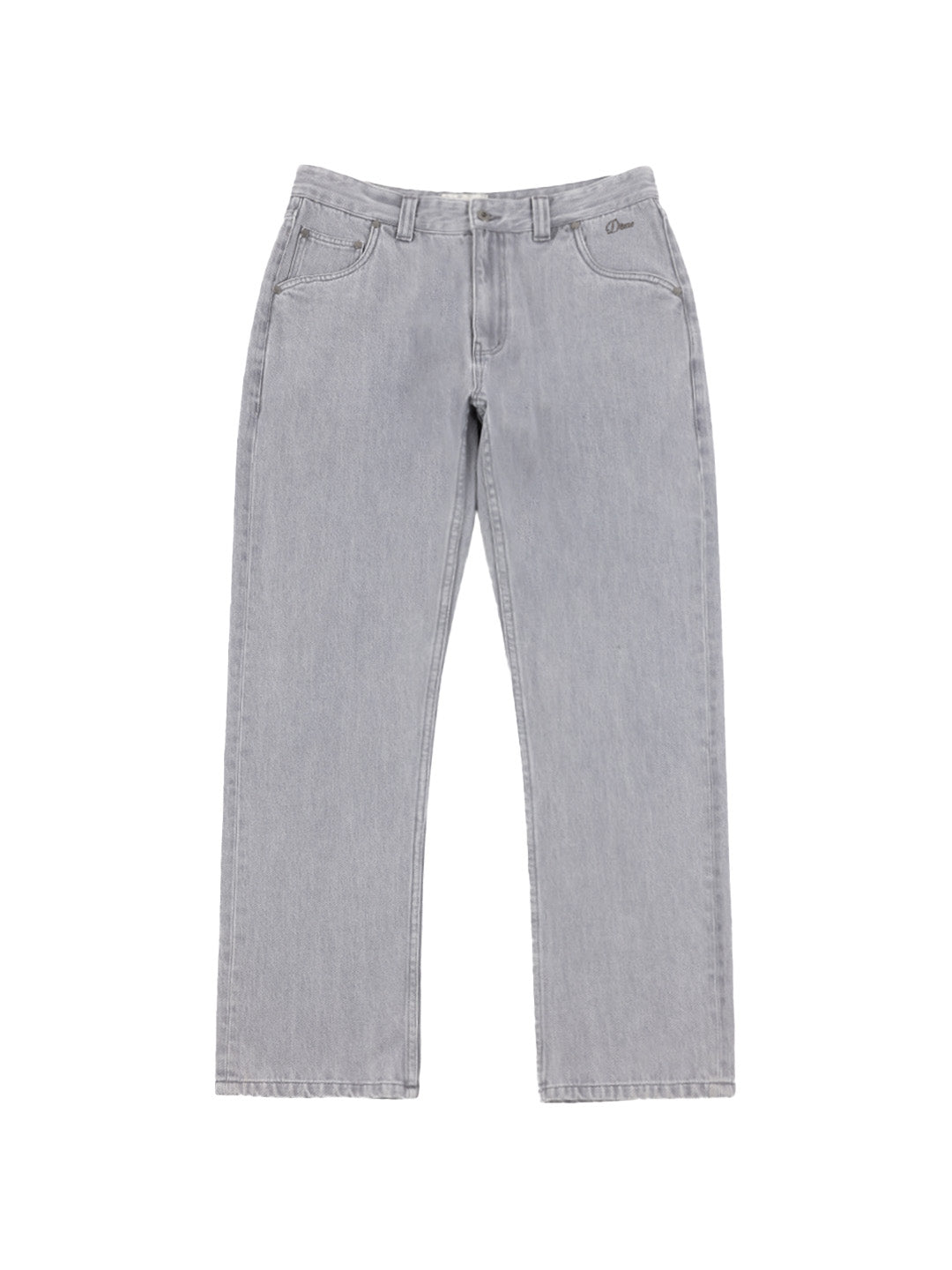 Straight Denim Pants Grey