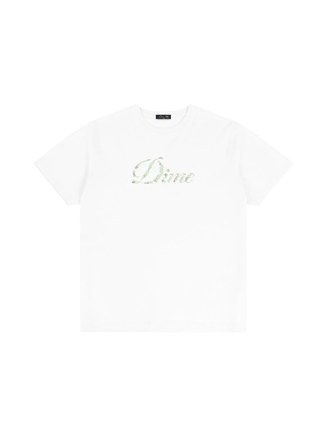 Cursive Paper Cut Tee White