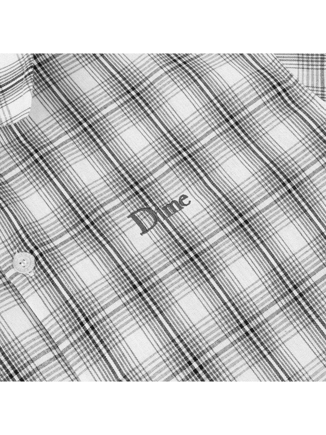 Plaid Button-up Shirt Grey