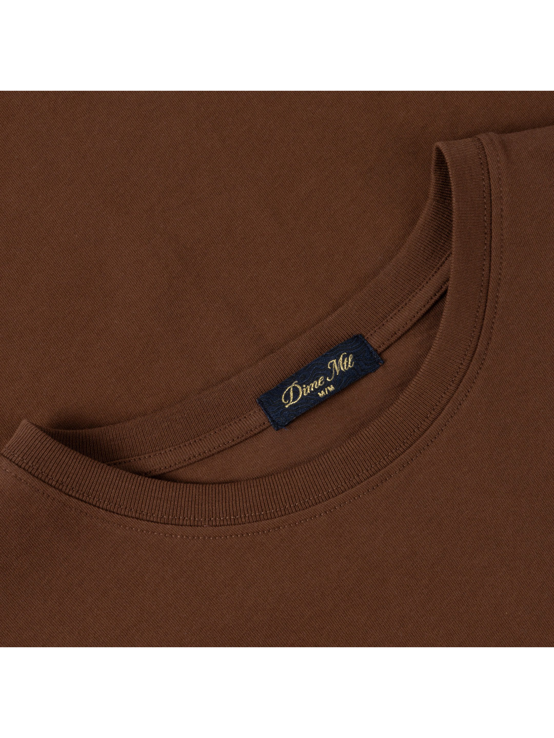 Cursive Paper Cut Tee Brown