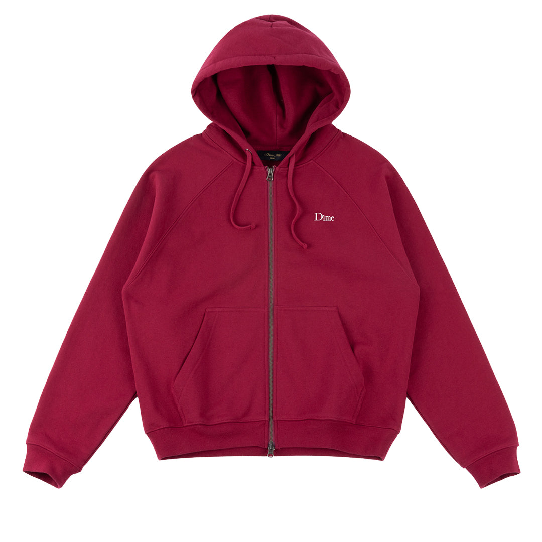 Classic Logo Zip Hoodie Red