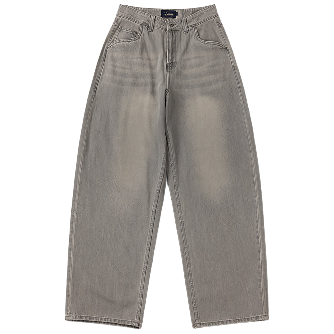 Women's Baggy Denim Pants Grey