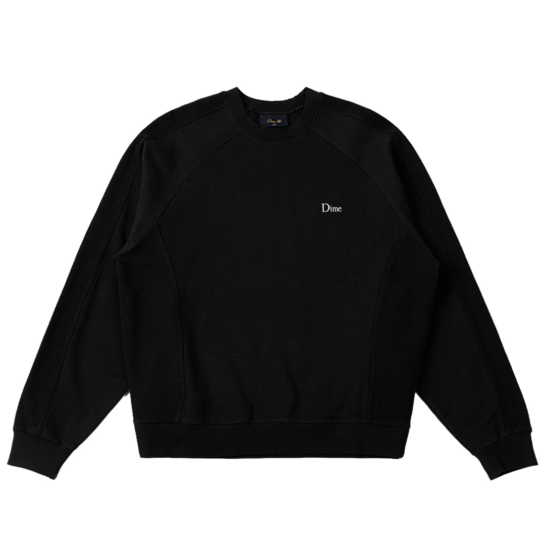 Reverse French Terry Crew Black