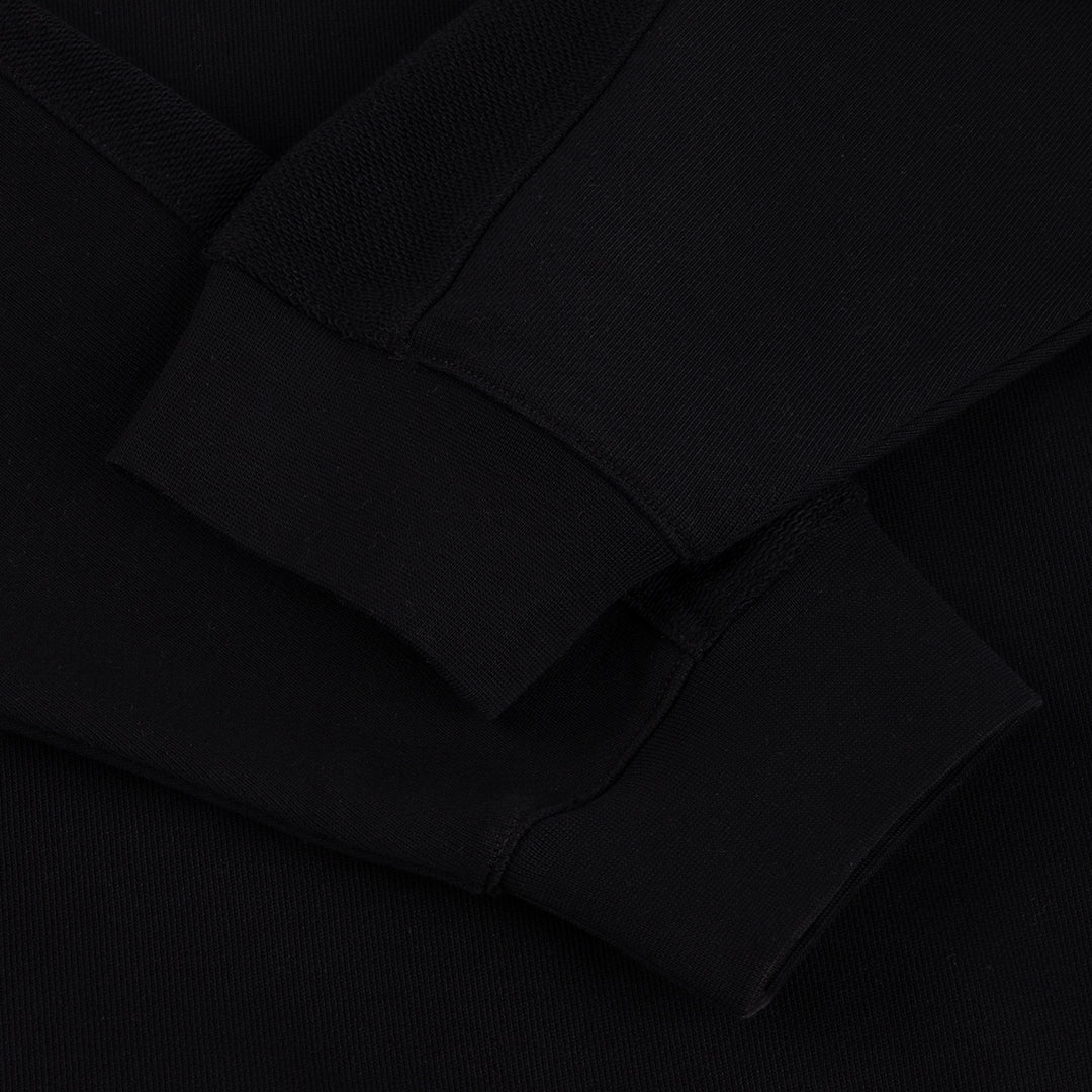Reverse French Terry Crew Black