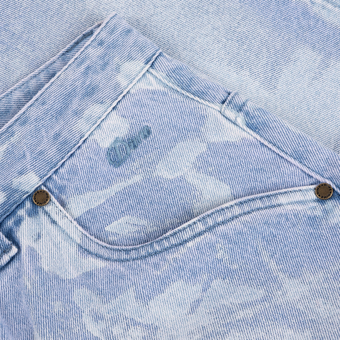 Baggy Denim Shorts Blue