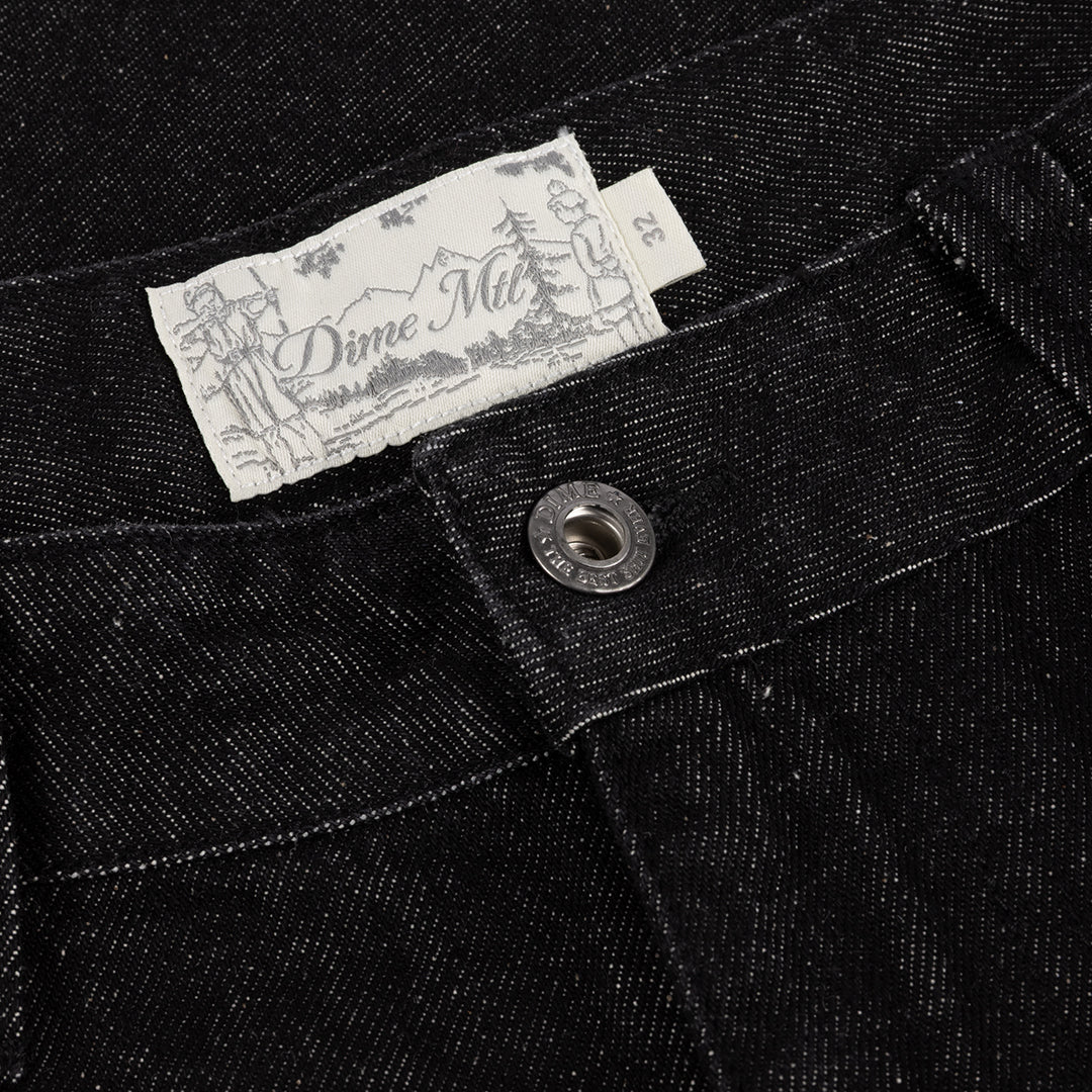 Baggy Denim Shorts Black