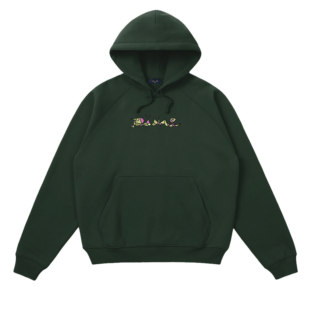 Retro Hoodie Dark Green