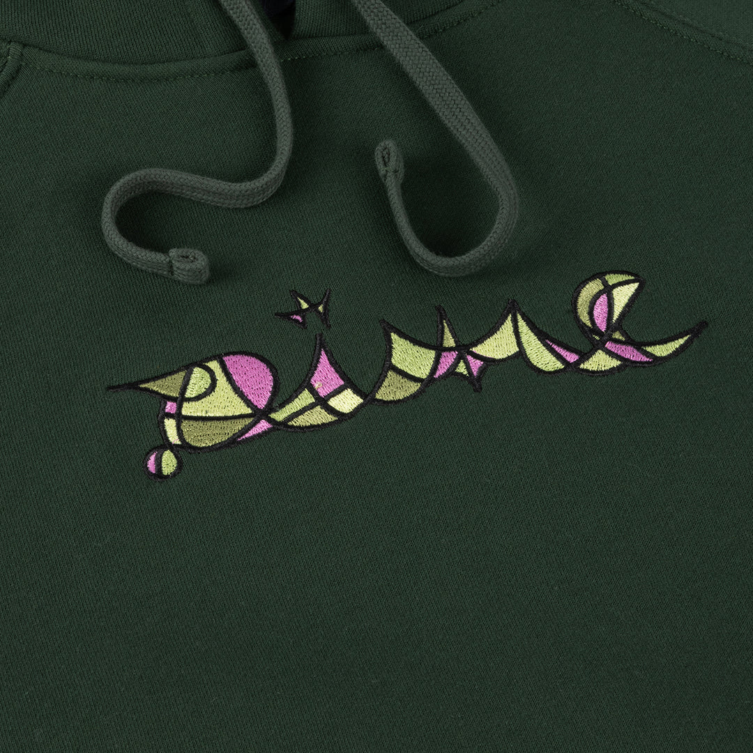 Retro Hoodie Dark Green