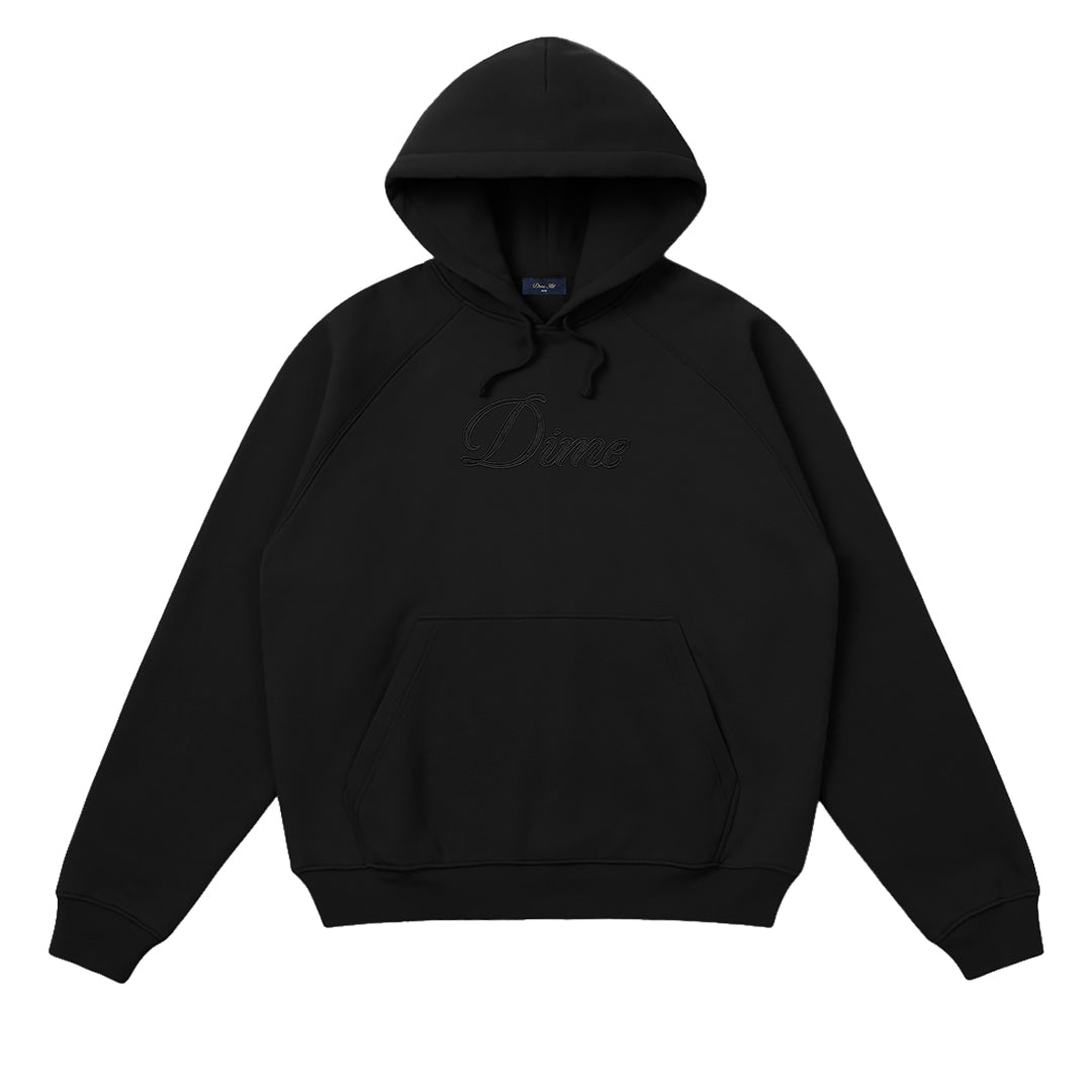 Cursive Logo Hoodie Black