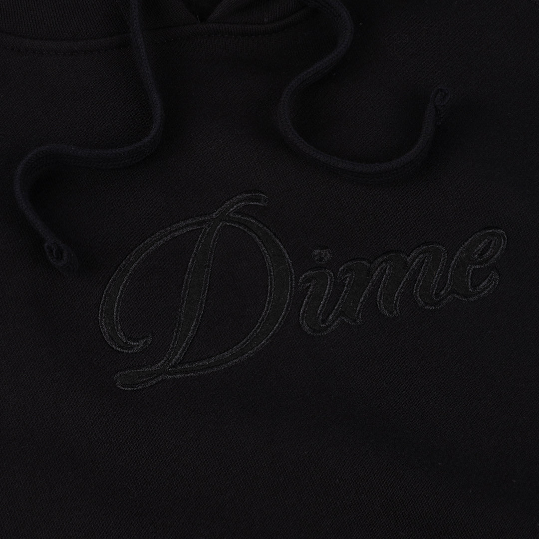 Cursive Logo Hoodie Black