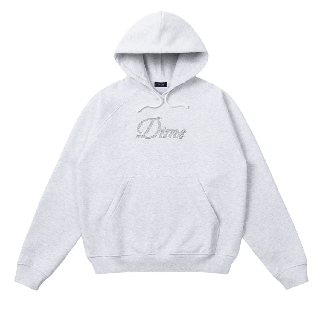 Cursive Logo Hoodie Grey