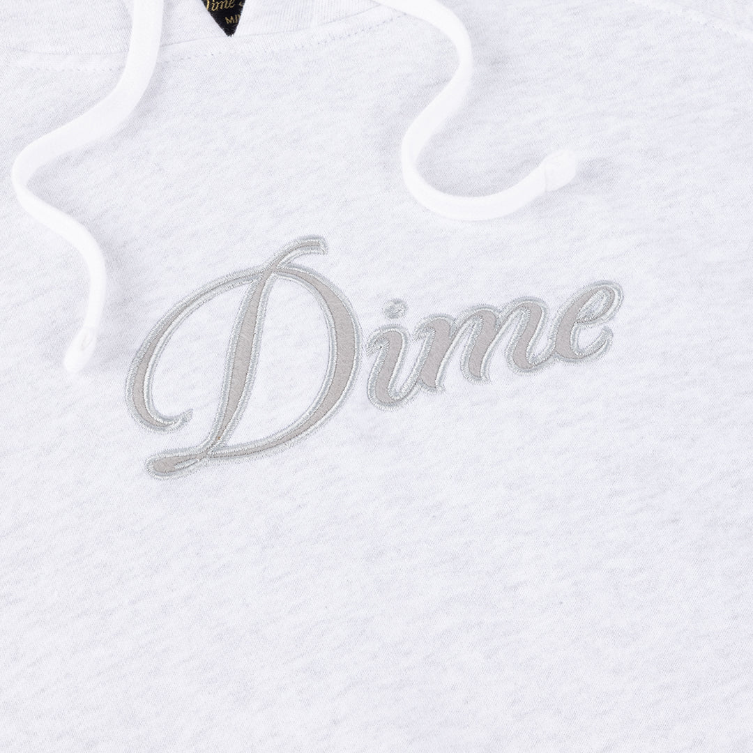 Cursive Logo Hoodie Grey