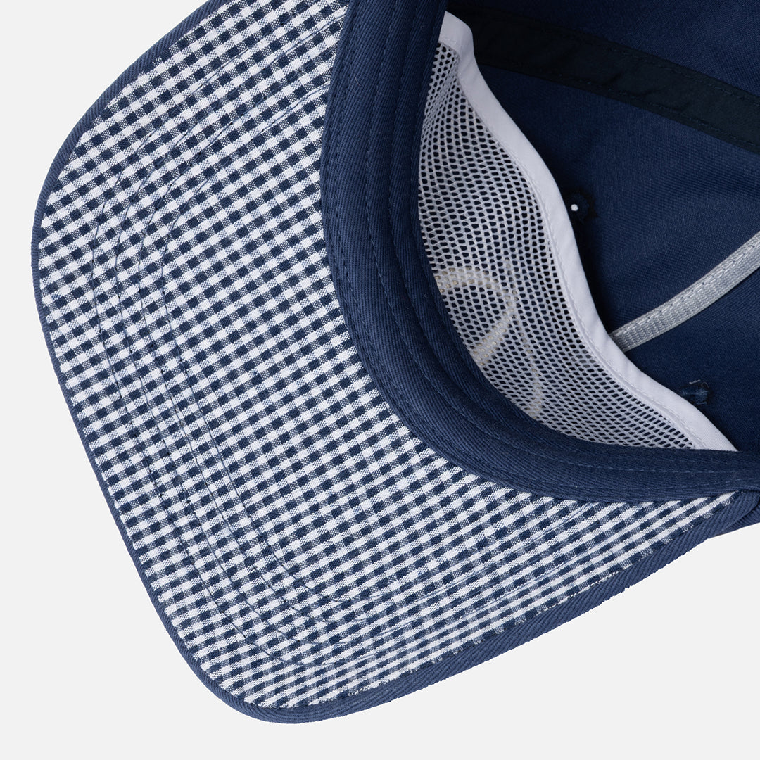 Cursive D Worker Cap Blue