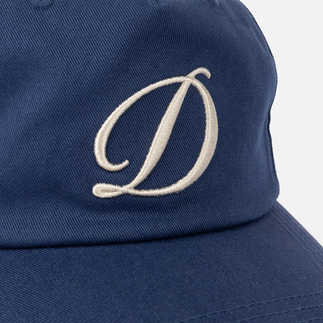 Cursive D Worker Cap Blue