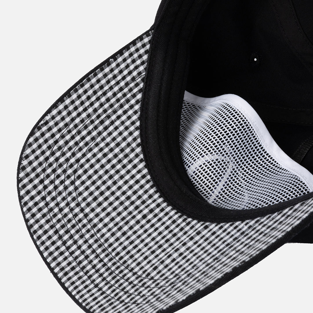 Cursive D Worker Cap Black