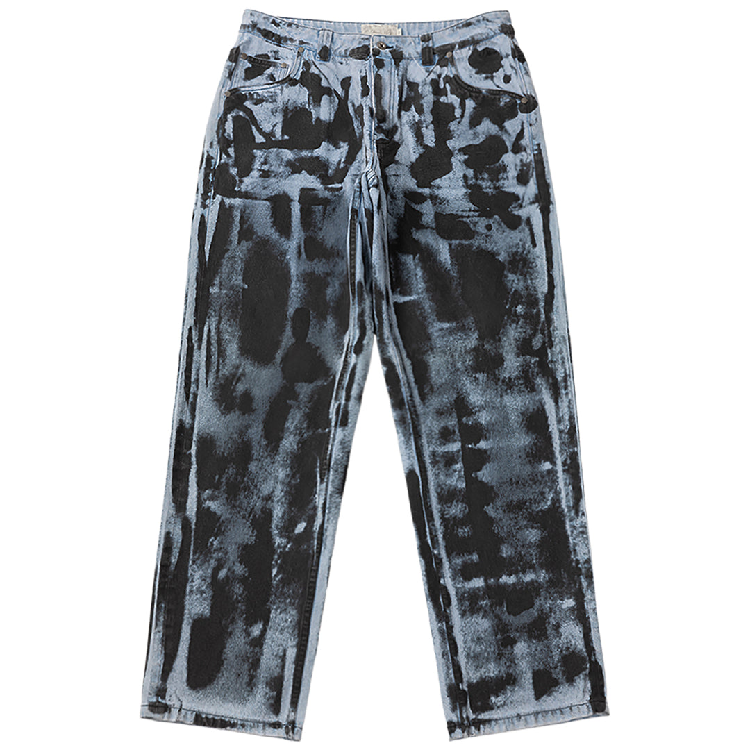 Relaxed Denim Pants Light Blue