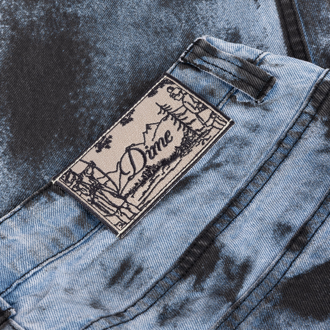 Relaxed Denim Pants Light Blue