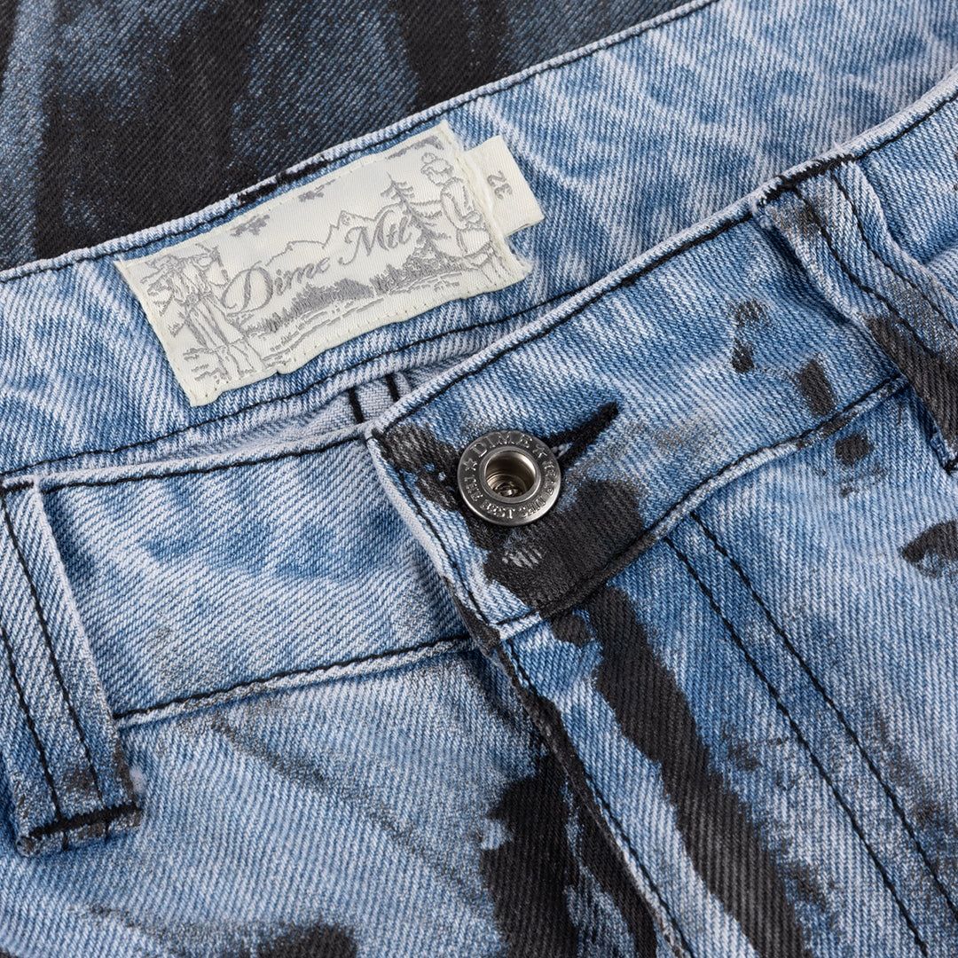 Relaxed Denim Pants Light Blue