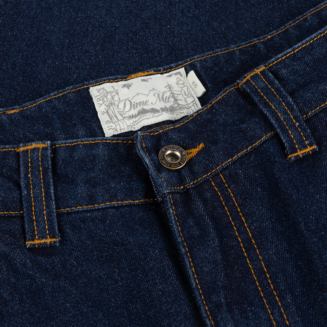 Baggy Wink Denim Pants Blue