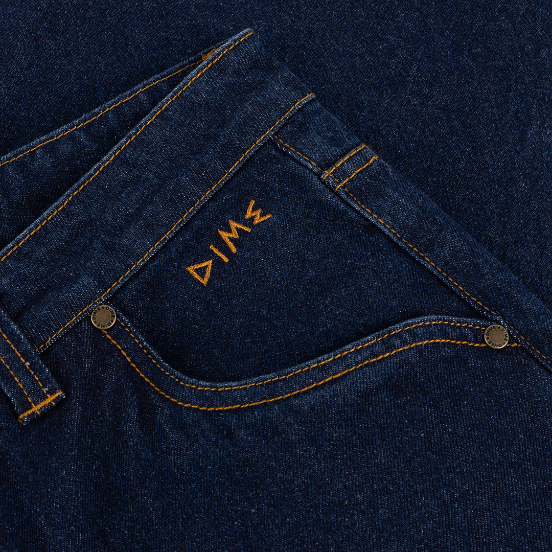 Baggy Wink Denim Pants Blue