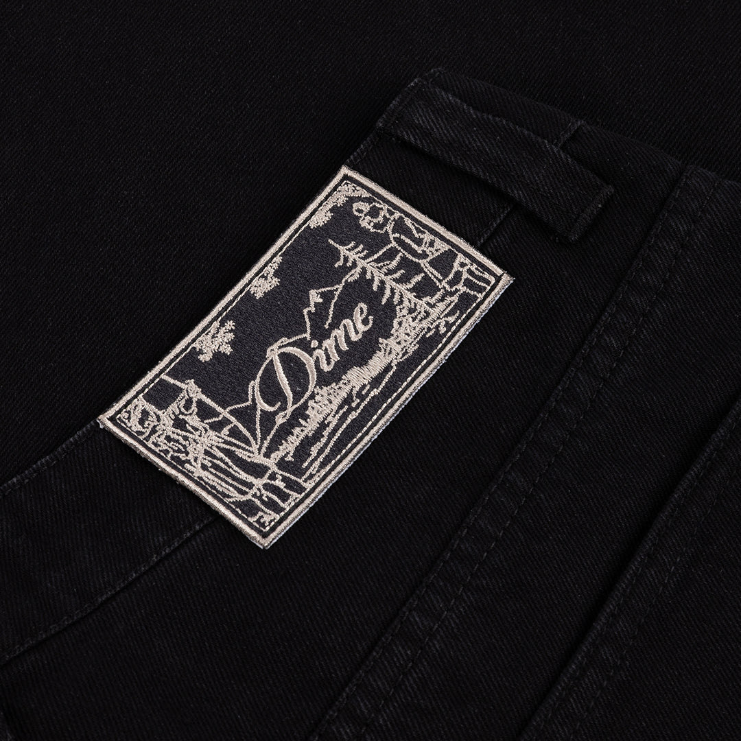 Baggy Denim Pants Black