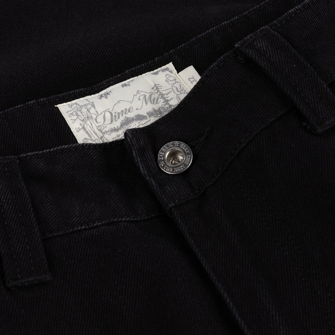 Baggy Denim Pants Black