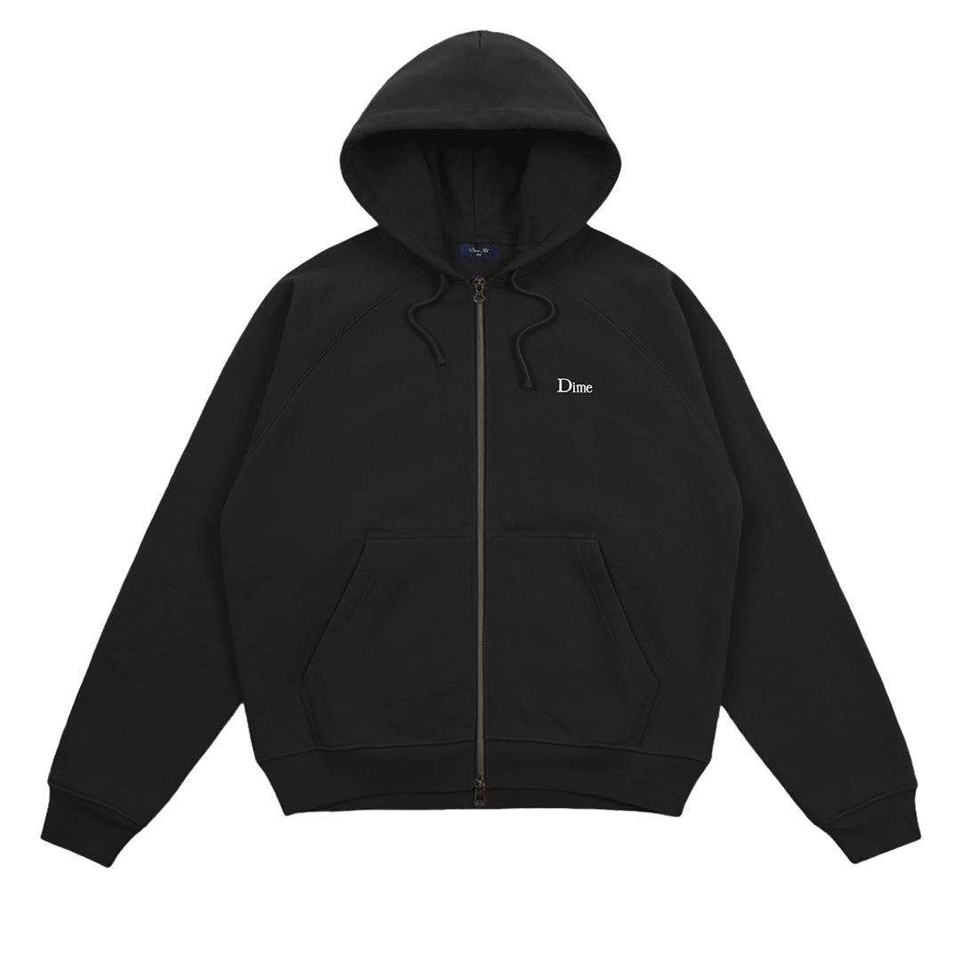 Classic Logo Zip Hoodie Black