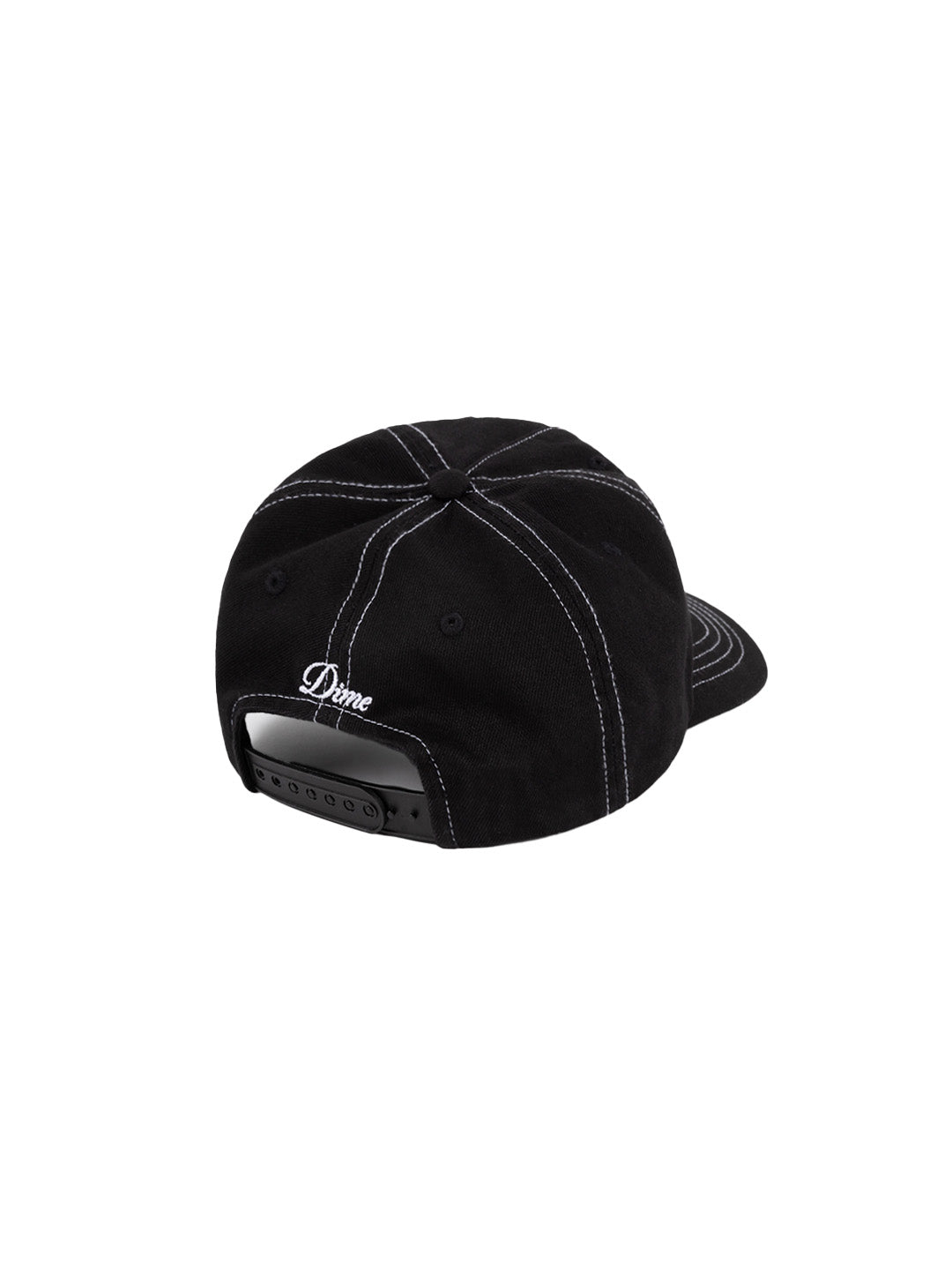 Cursive Denim Worker Cap Black