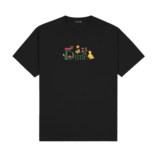 DIME CLASSIC CROSS STITCH TEE BLACK
