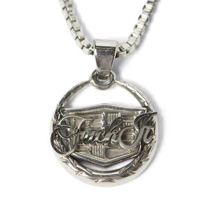 HUF EMBLEM PENDANT SILVER