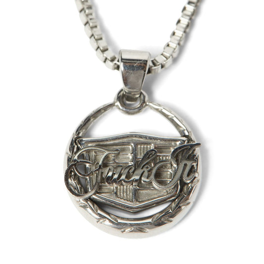 HUF EMBLEM PENDANT SILVER