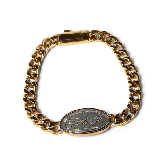 HUF FUCK IT BRACLET GOLD