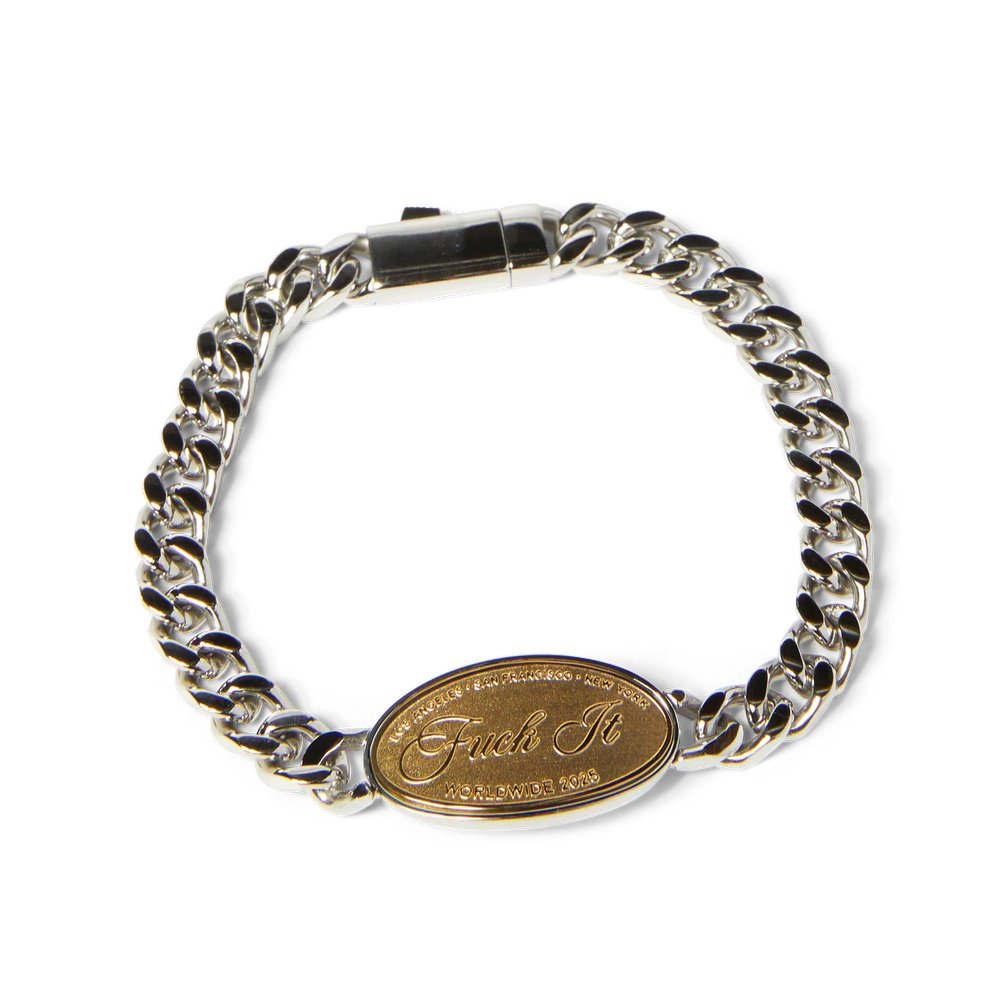 HUF FUCK IT BRACLET SILVER