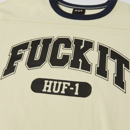 HUF FUCK IT FOOTBALL SHIRT CREAM