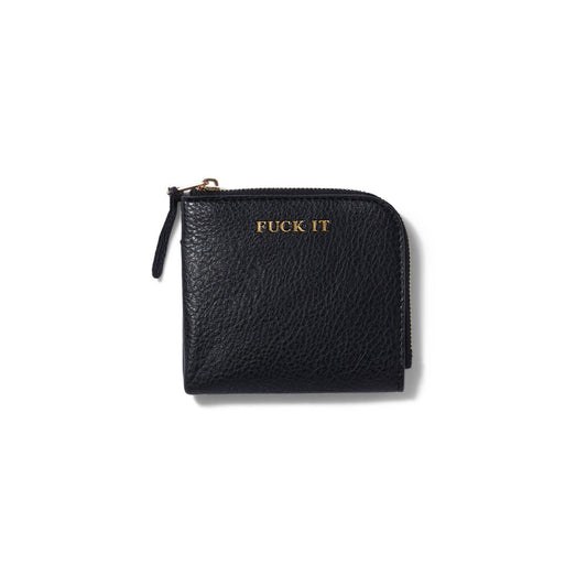 HUF FUCK IT ZIP WALLET BLACK