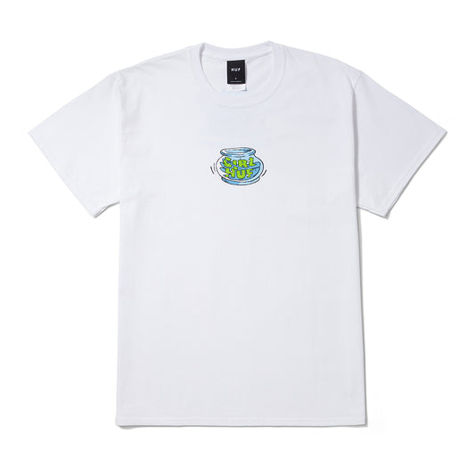 HUF FISH BOWL TEE WHITE