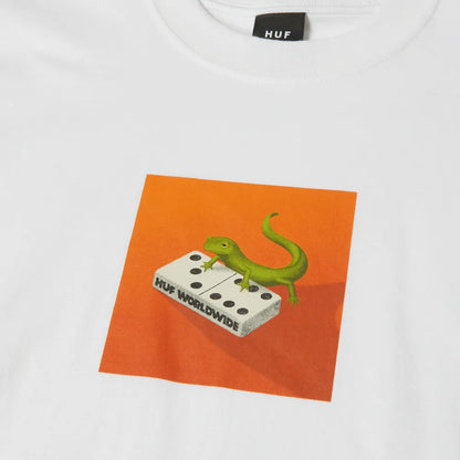 HUF GECKO TEE WHITE