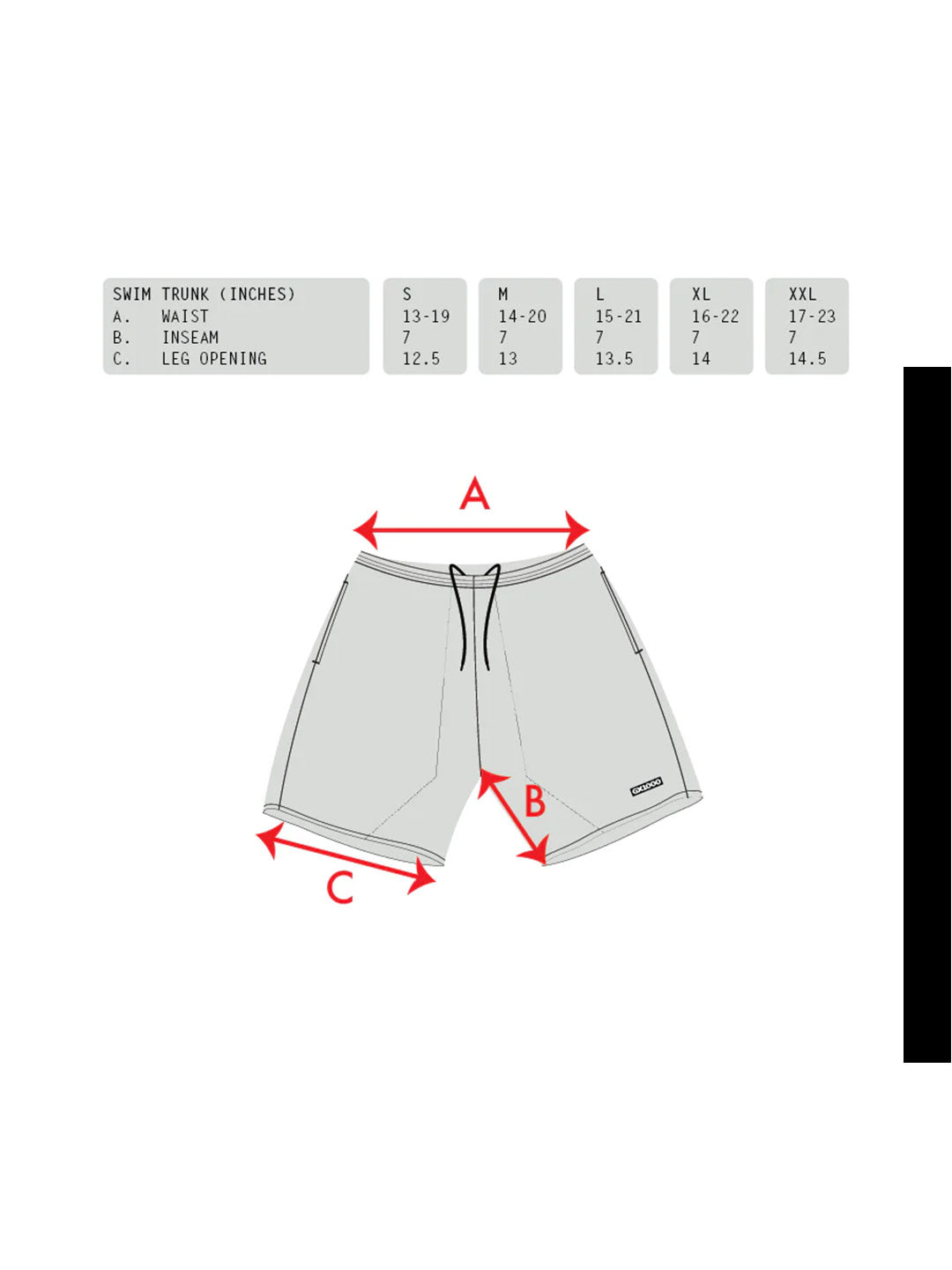 Swim Trunks Black Multi