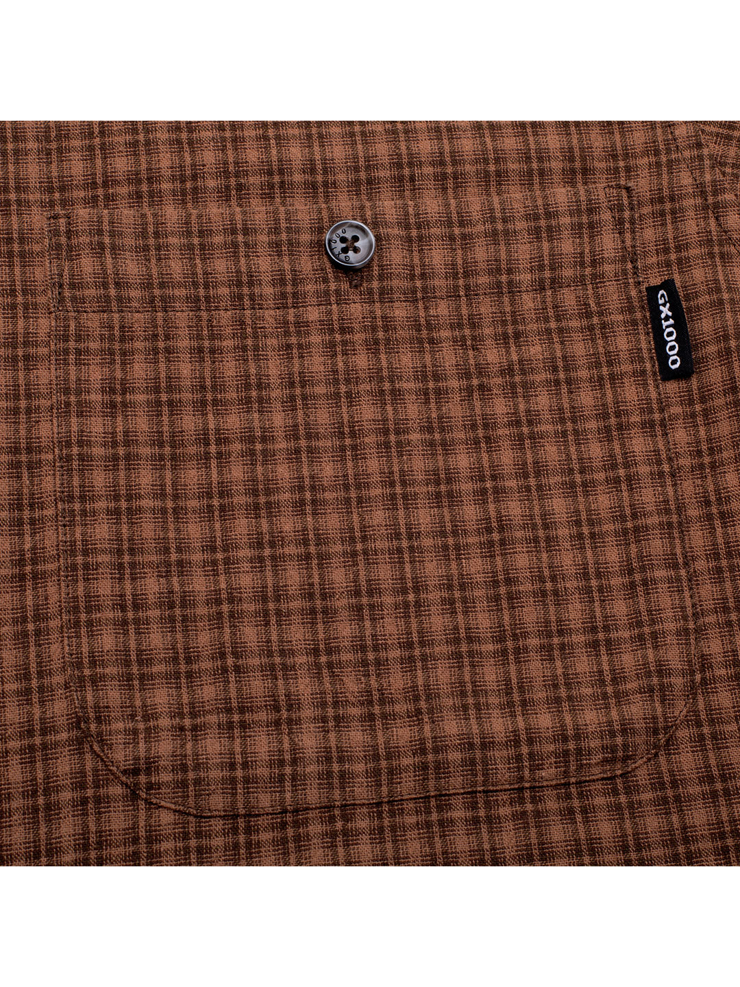 Short Sleeve Button Down Brown