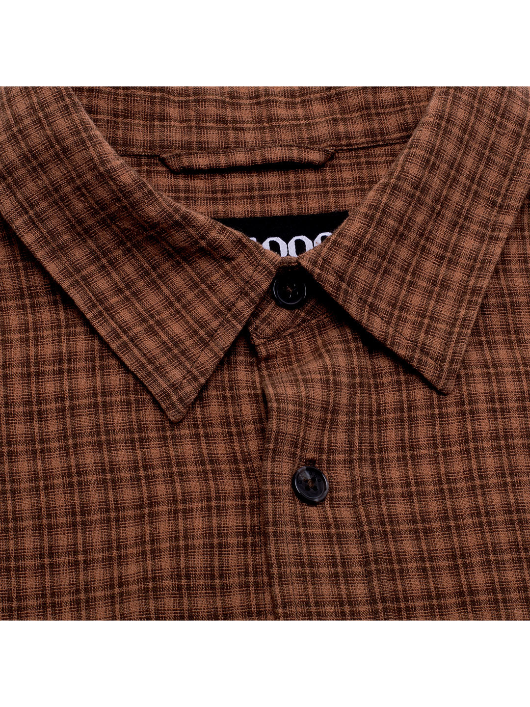 Short Sleeve Button Down Brown