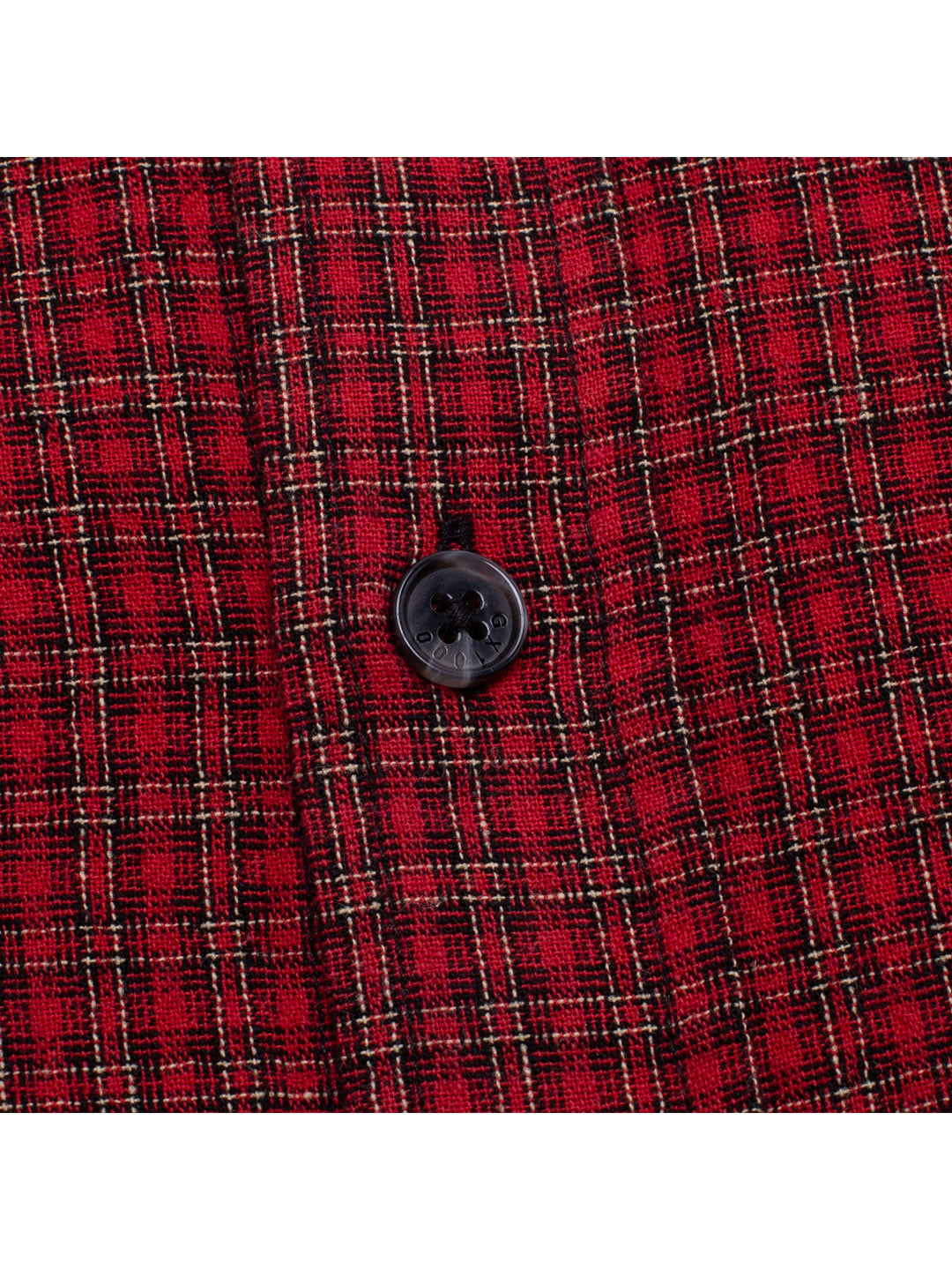 Short Sleeve Button Down Burgundy