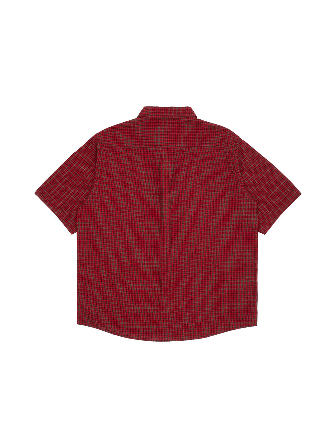 Short Sleeve Button Down Burgundy