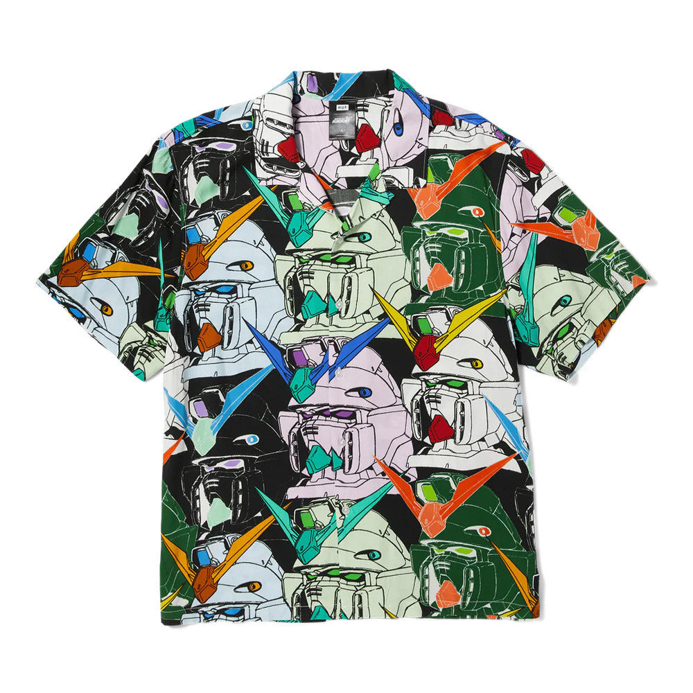 HUF X GUNDAM HEADS RESORT SHIRT
