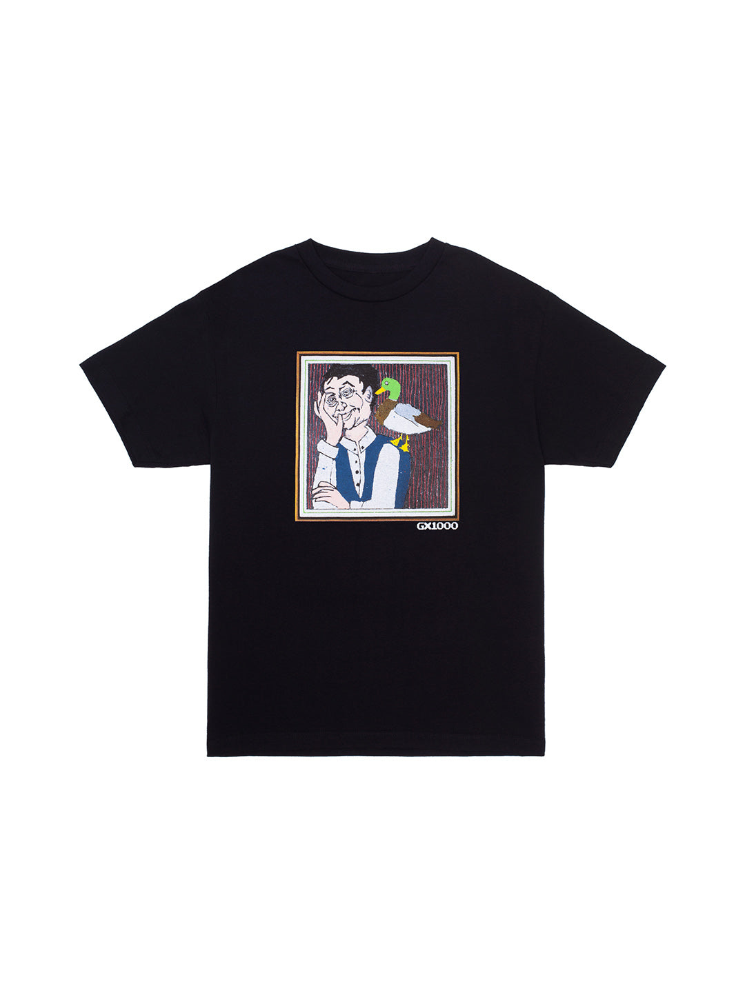 Man With Duck Tee Black