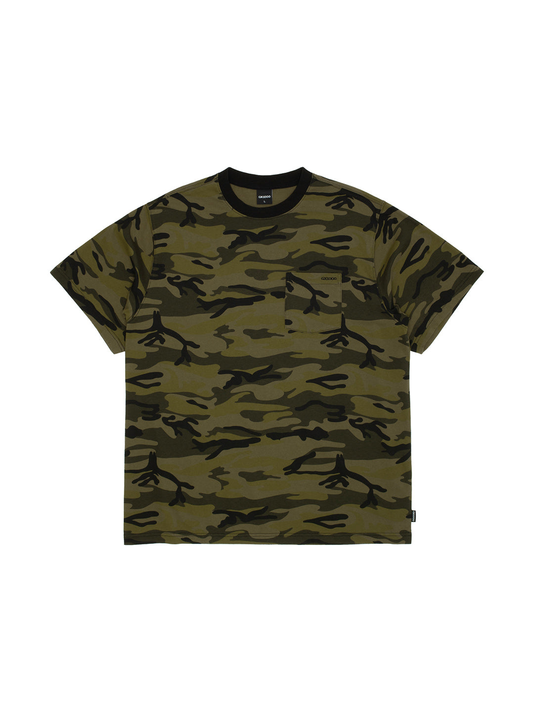 Pocket Tee Green Camo