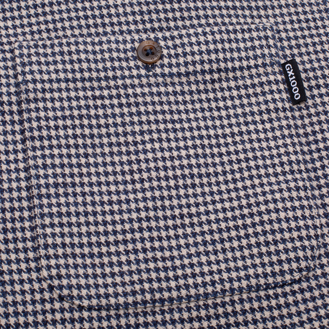 LS Button Down Hounds Blue